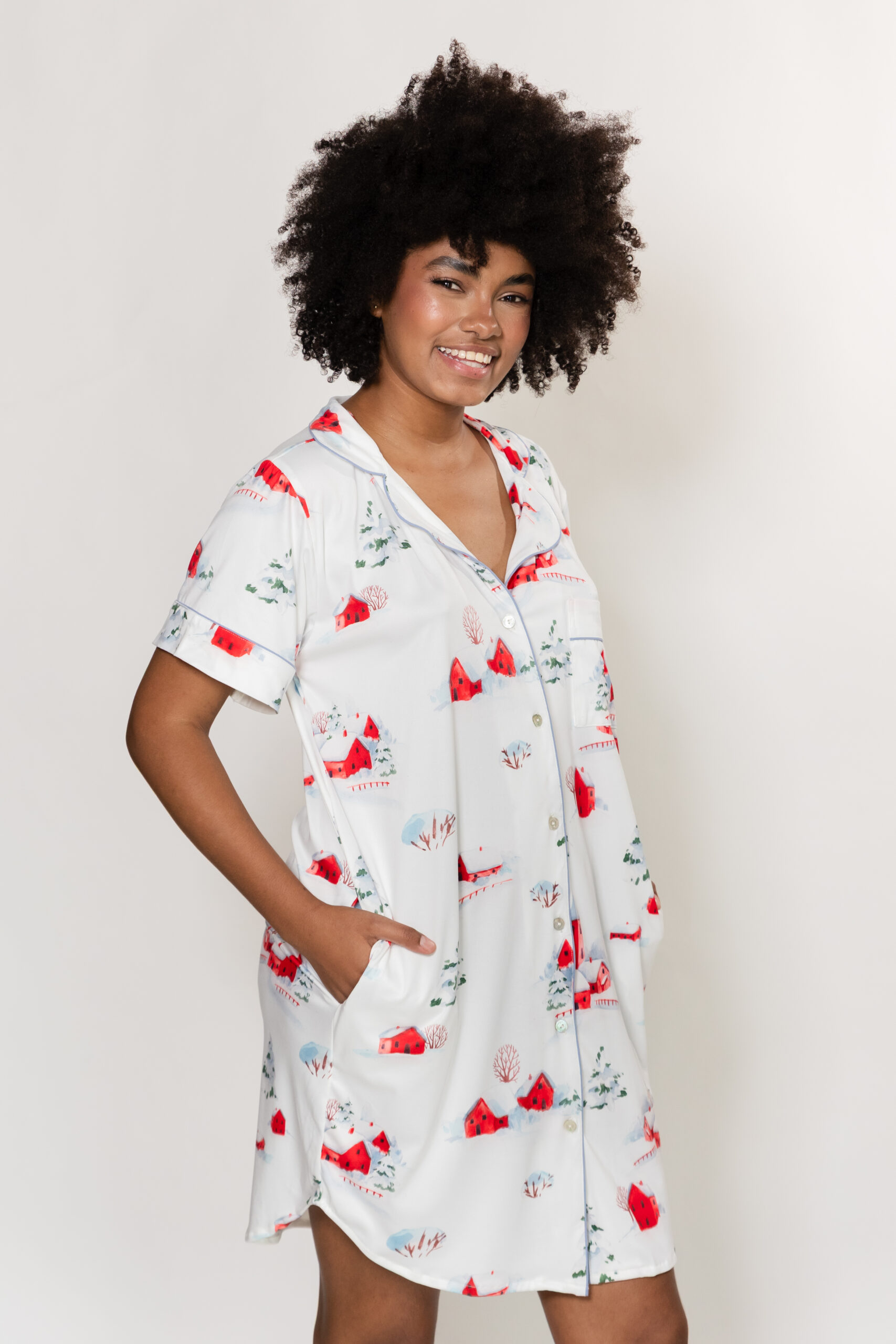 HOME BATA MANGA CORTA - Imagen 4