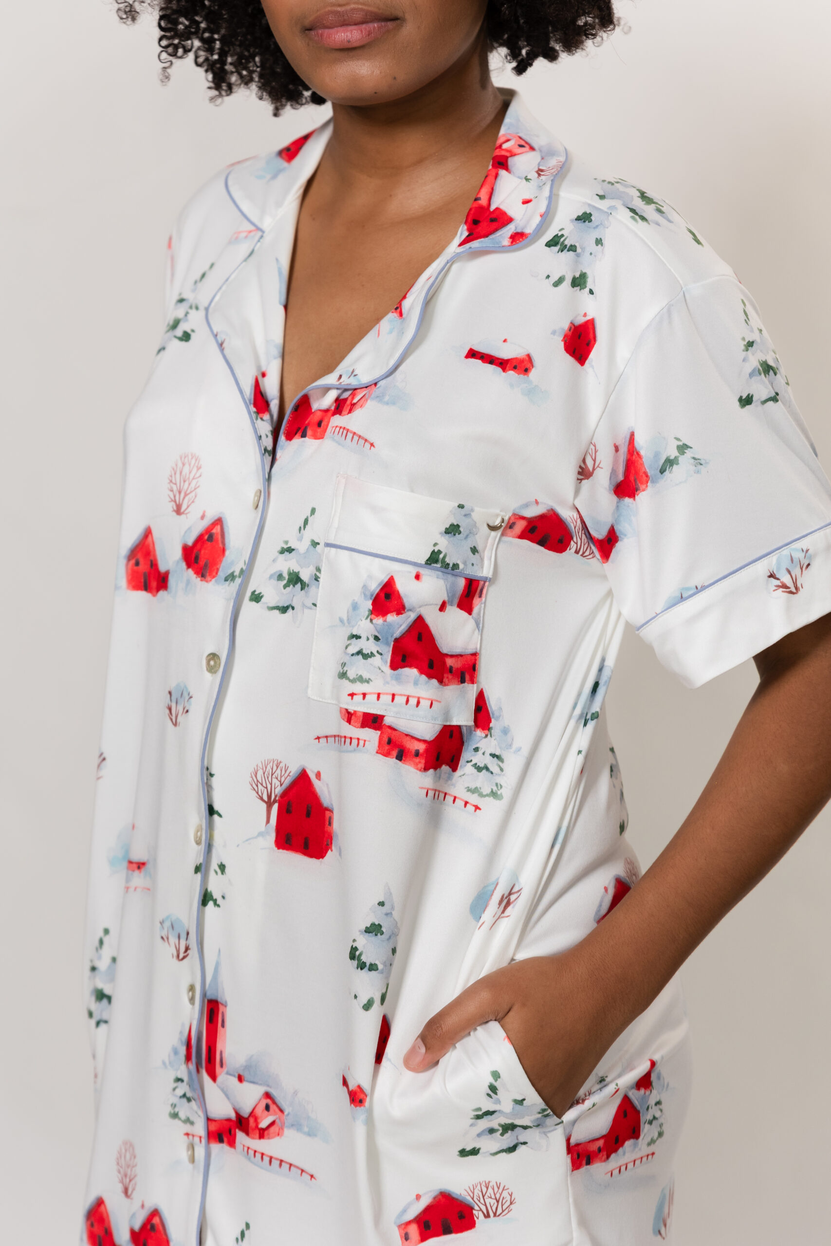 HOME BATA MANGA CORTA - Imagen 3